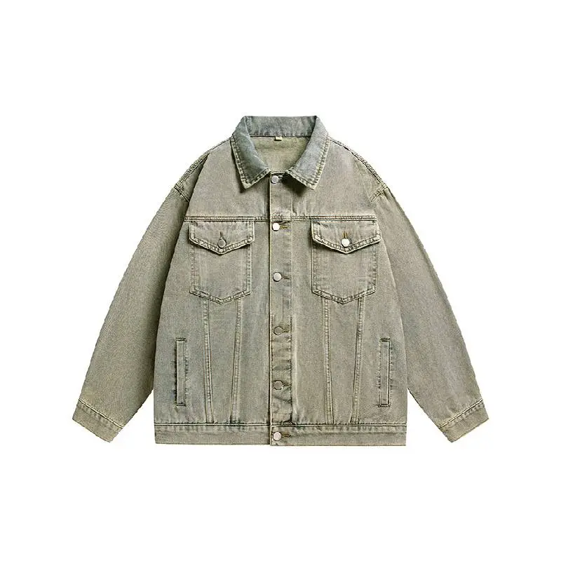 Street Retro Denim Jacket-0