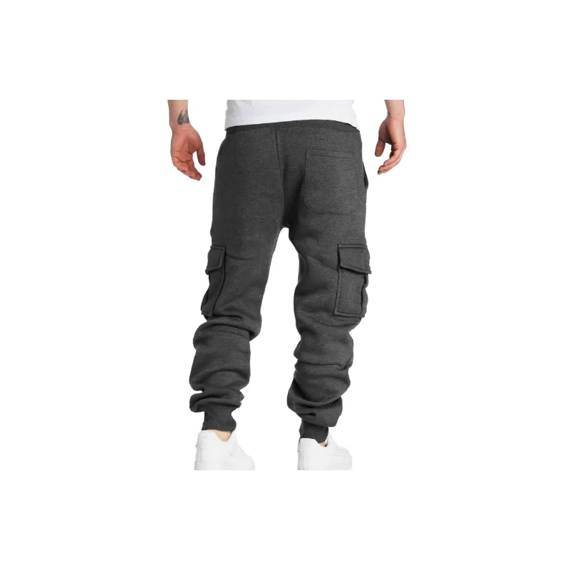 Fashionable Loose Cotton Blended Fabric Casual Pants-5