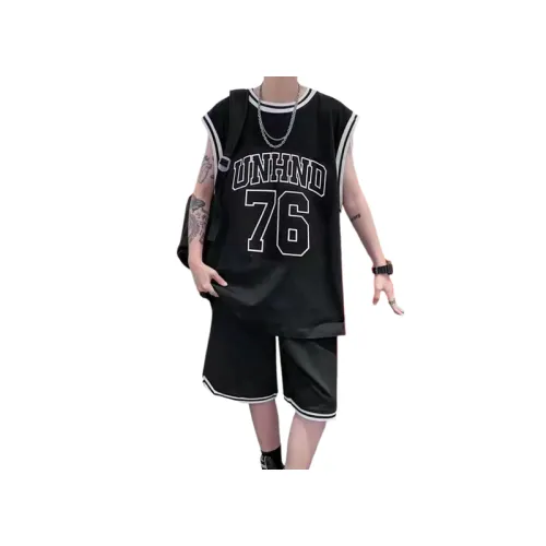 Basketball Shorts And Trendy Casual T-Shirt Set