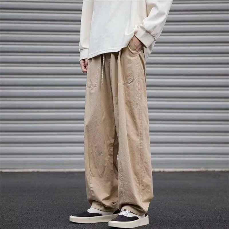 Loose Straight Leg Casual Pants-4