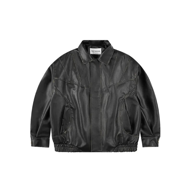 Retro Leather Jacket-0