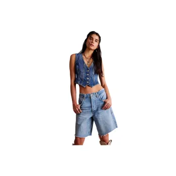 Fashionable Casual Denim Vest Women
