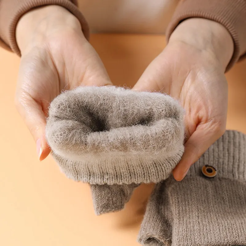 Basics Simple Knit Gloves-6