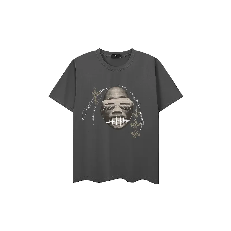 Casual Loose Cotton Blended Fabric T Shirt-0