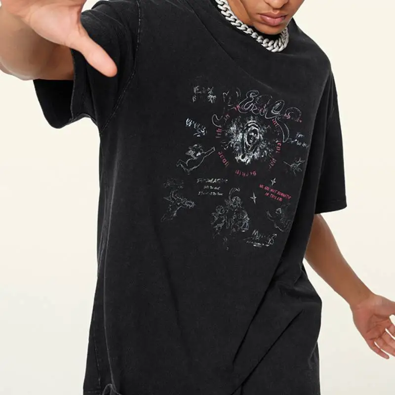 Casual Sporty 100% Cotton T Shirt-1