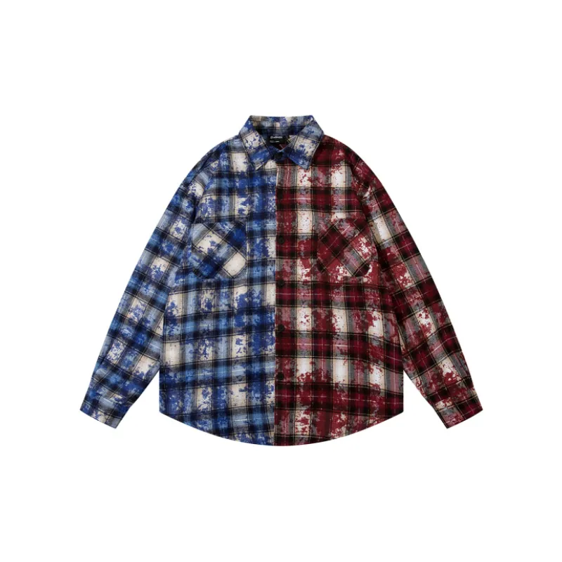 High Street Plaid Contrast Logo Cardigan Neutral Jacket-0