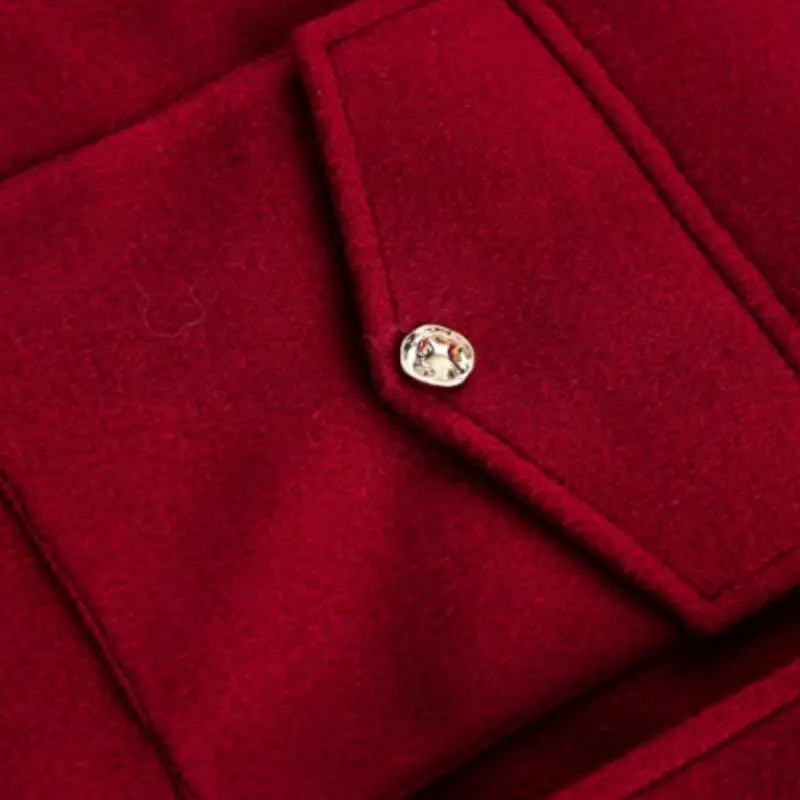 Street Loose Woolen Fabric Jacket-4