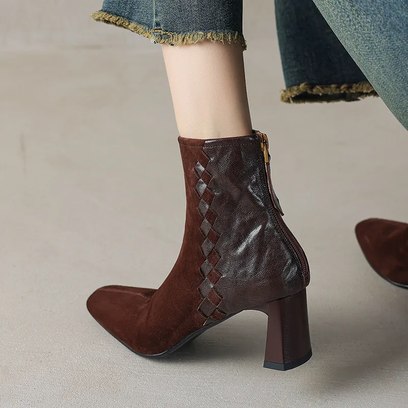 Retro Fashionable Ankle Boots-2