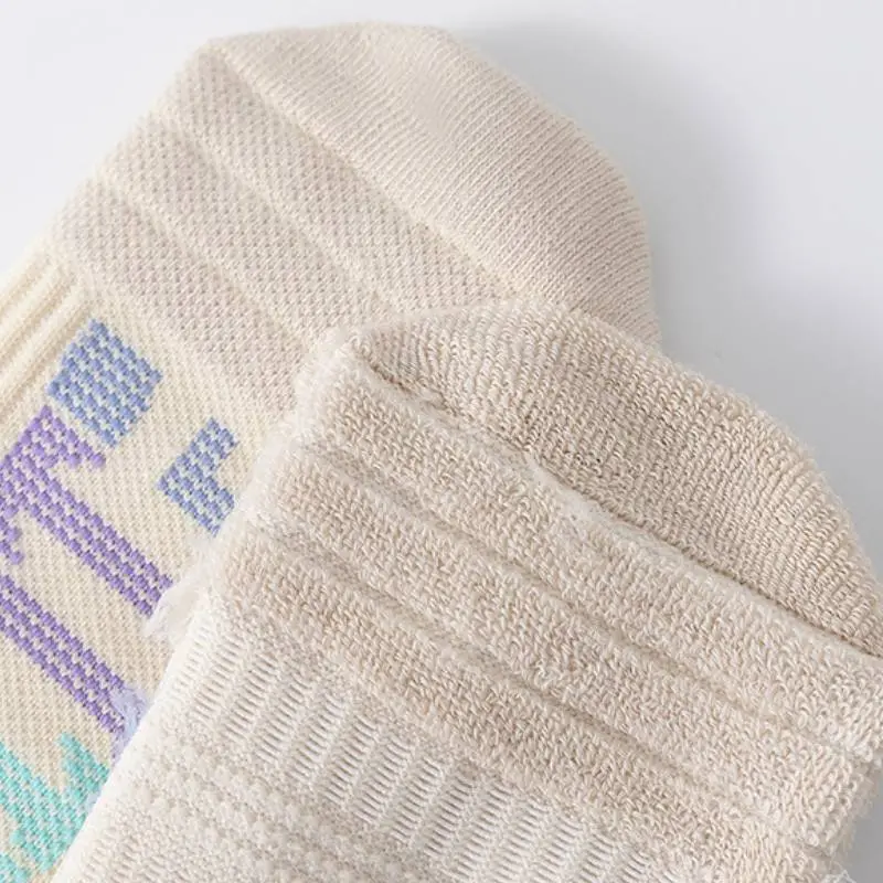 Casual Simple Polyester Cotton Mid Calf Sock-7
