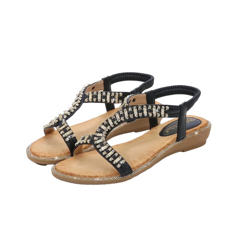 Casual Rhinestone Beach Sandals-6