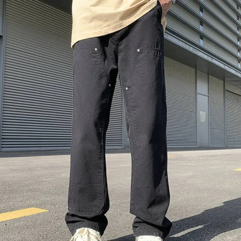 Fashion Loose Cotton Cargo Pants-1