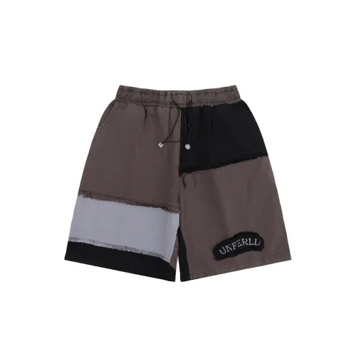 Contrast Color Drawstring Shorts