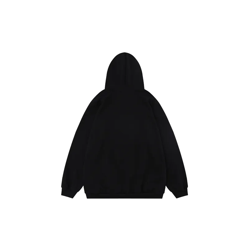 Hip Hop Funeral Figure Printed Hooded Sweater-5