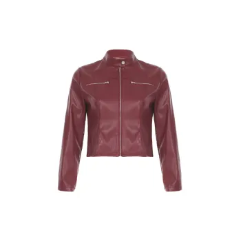 Casual Retro Leather Jacket Women