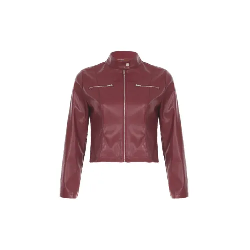 Casual Retro Leather Jacket Women