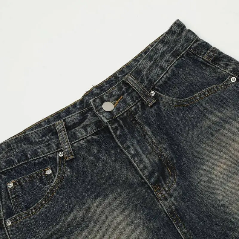 Casual Straight Leg Jeans-4