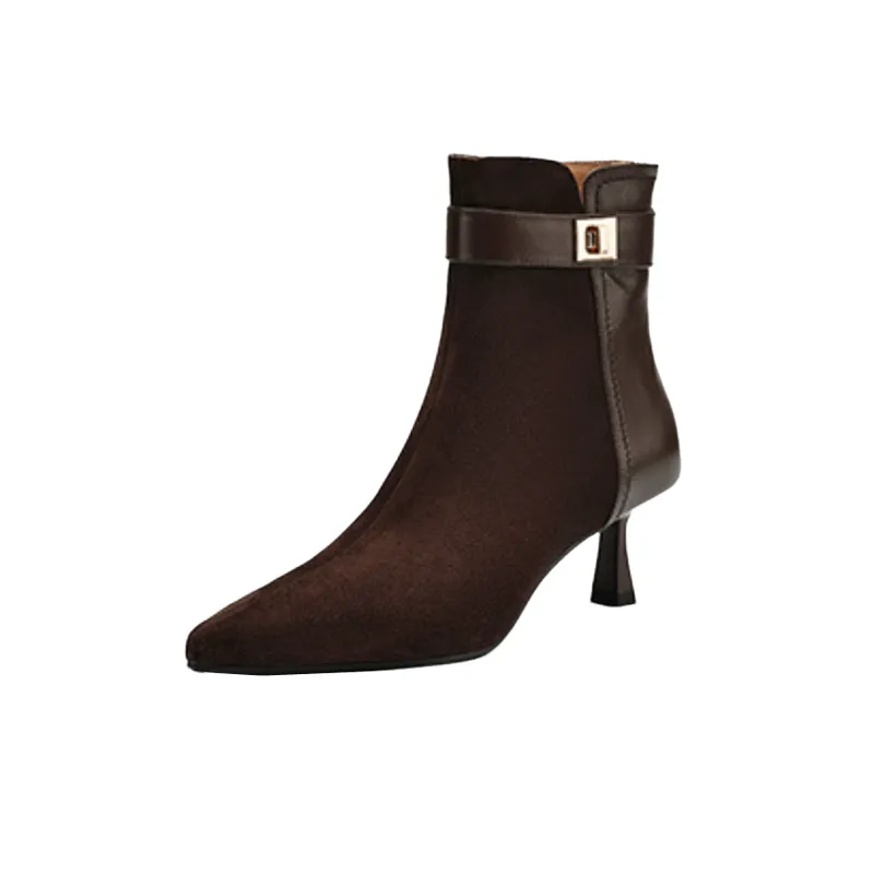 Simple Plain Ankle Boots-0