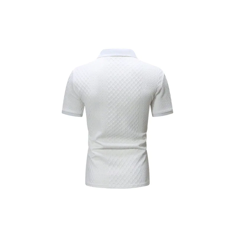 Fashionable Casual Cotton Blended Fabric Polo-1