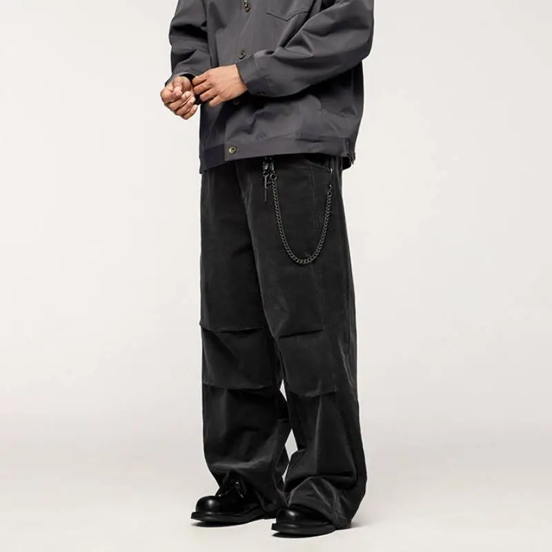 Basics Loose 100% Cotton Casual Pants-4