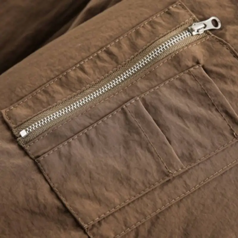 Retro Warming Blended Synthetic Fabrics Quilted Jacket-4