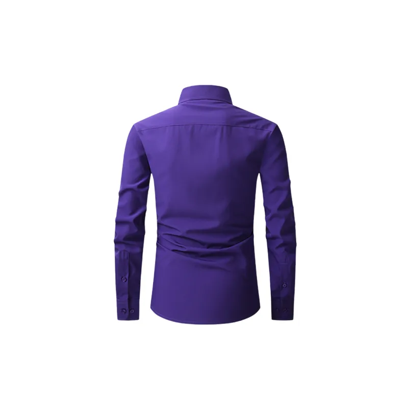 Casual Fashionable Blended Synthetic Fabrics Shirt-9