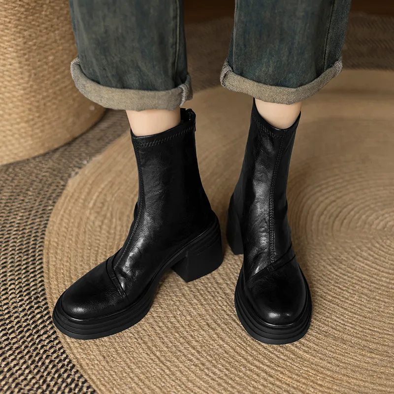 Basics Simple Ankle Boots-1