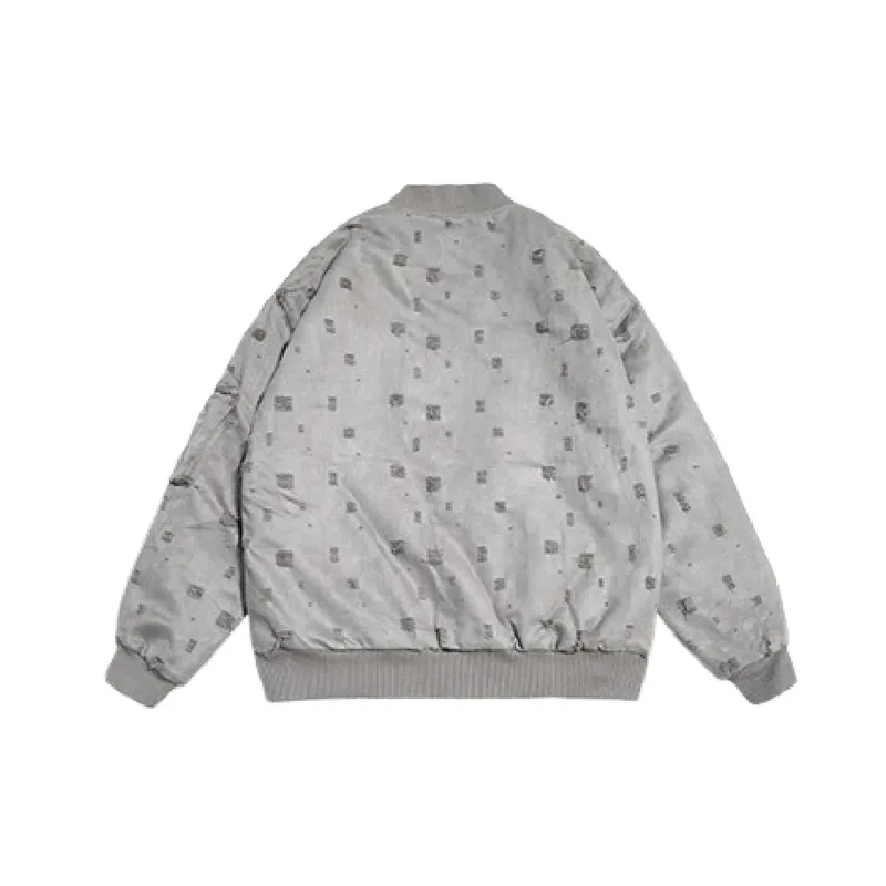 Street Letter Loose Quilted Jacket-1