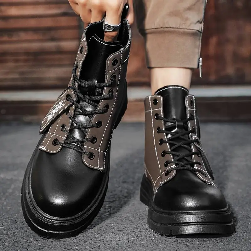 Retro Casual Waterproof Martin Boot-6