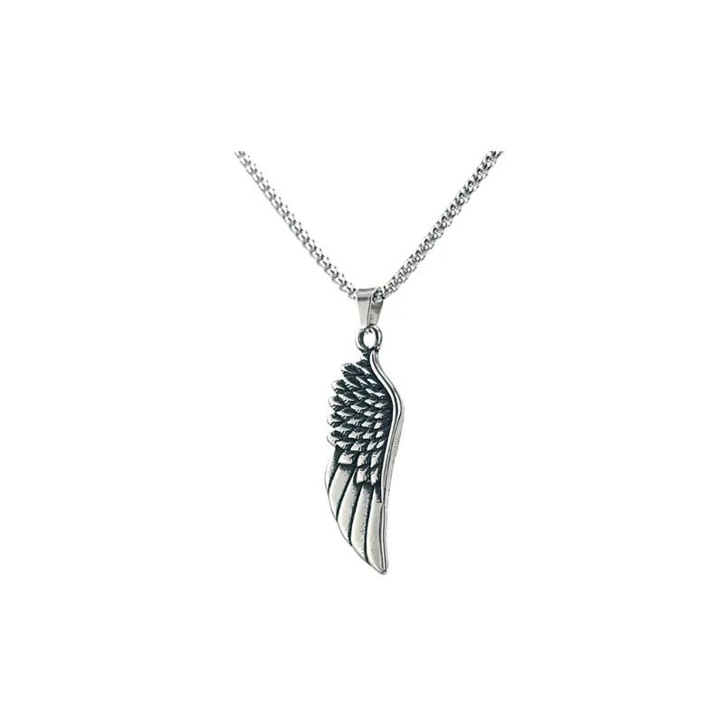 New Arriaval Ins Style Geometric Feather Necklace-0
