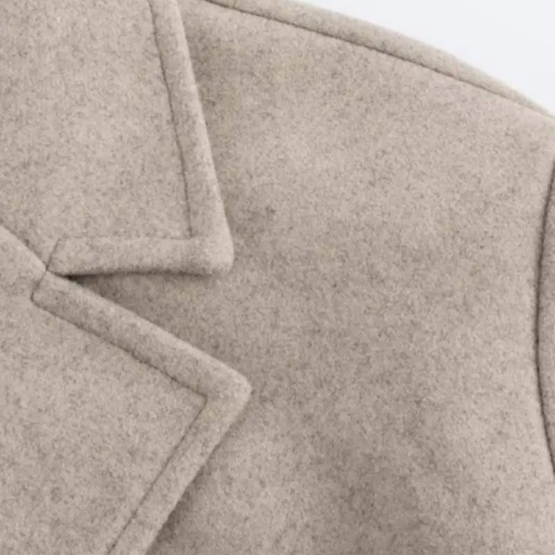 Fashionable Loose Polyester Coat Women-4