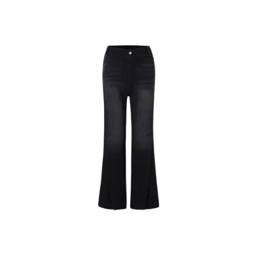Retro Fashionable Washed Jeans