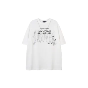 Simple Letter 100% Cotton T Shirt