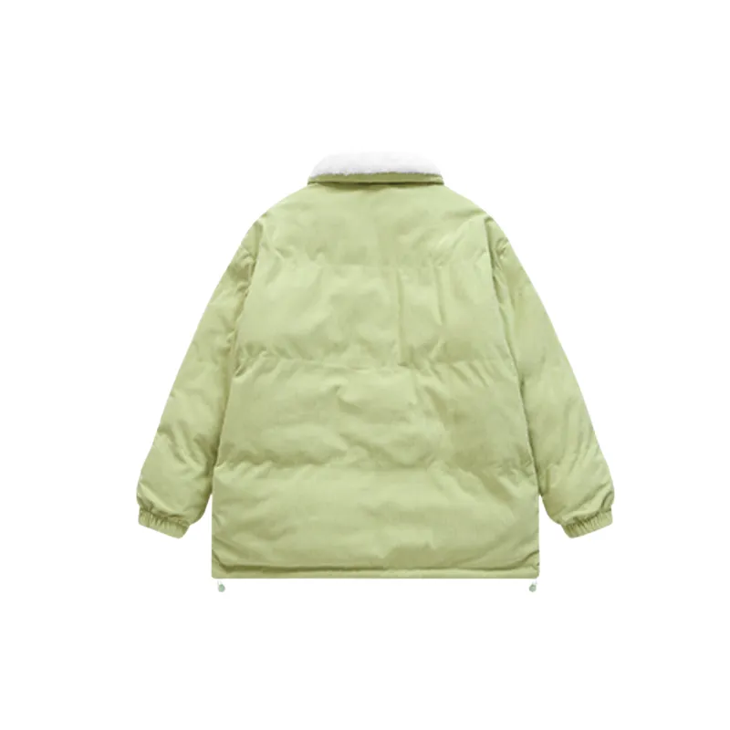 Embroidery Warming Polyester Quilted Jacket-7