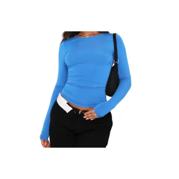 Simple Long Sleeve T shirt Women