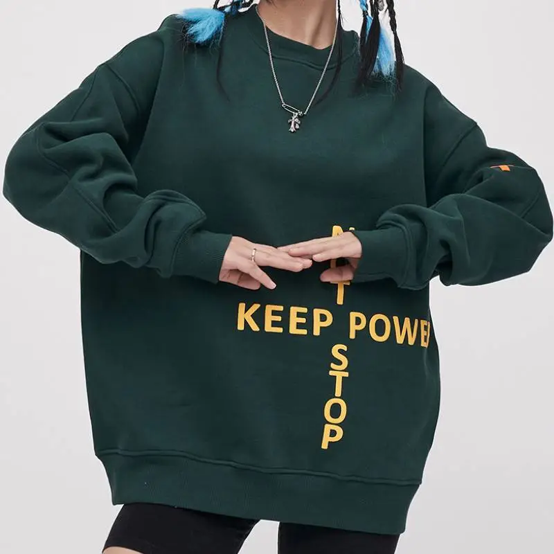 Fashionable Warming Loose Sweatshirt-6