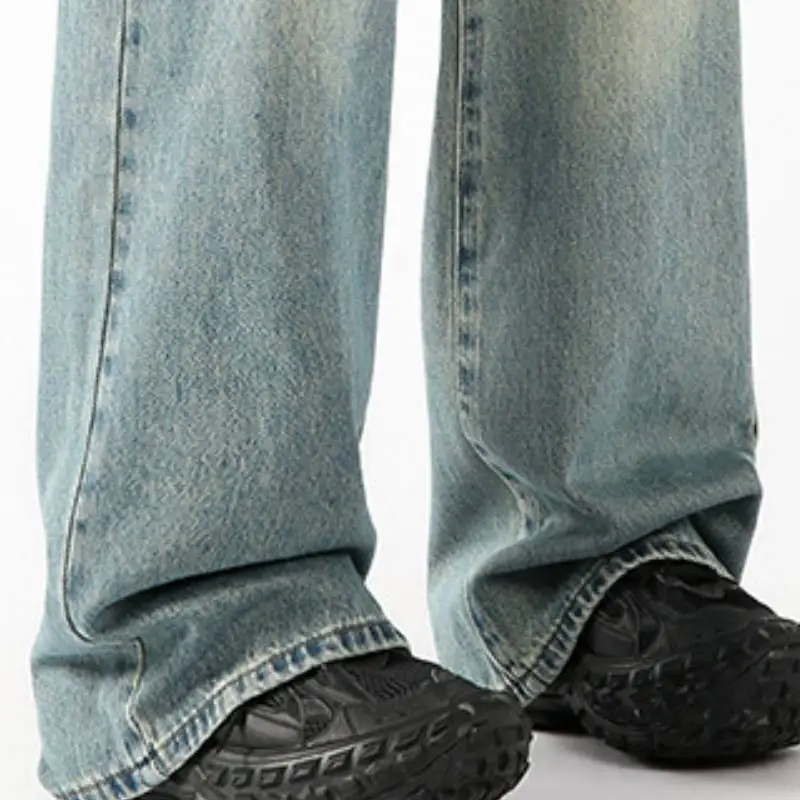 Retro Denim Loose Jeans-4