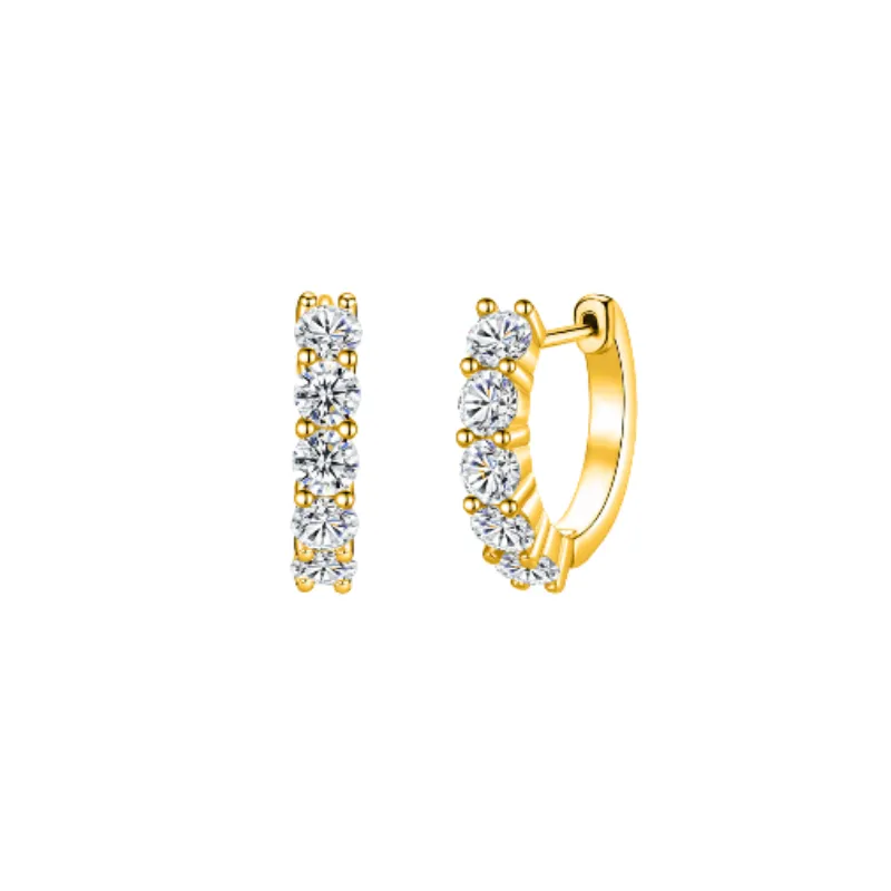 Simple Geometric Ear Stud Women-1