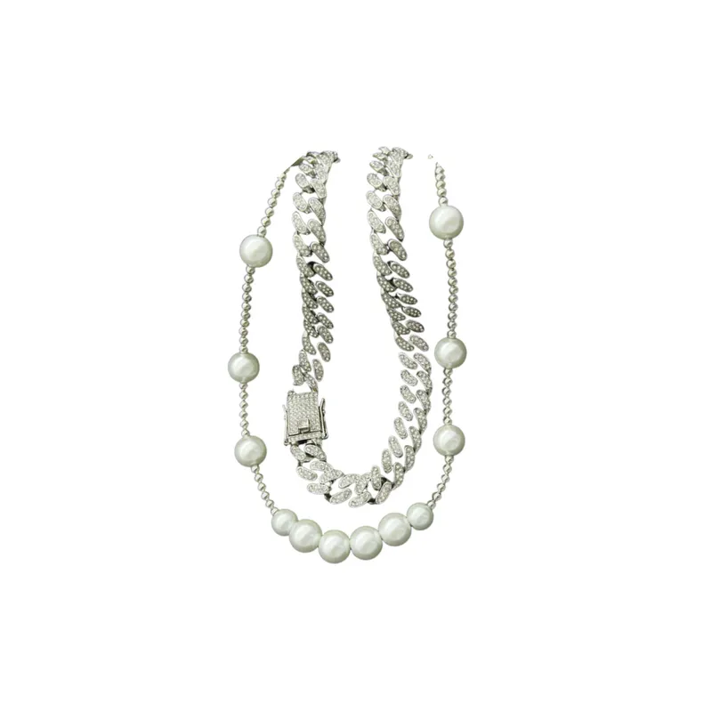 Trendy Metal Cuban Necklace-1