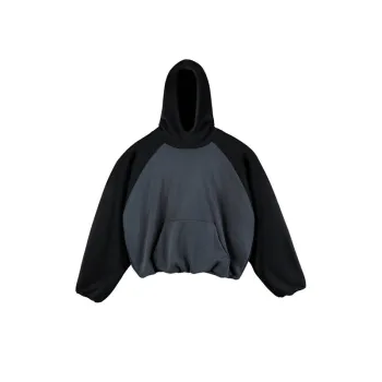 Crewneck Colorblock Oversized Double Layer Hoodie