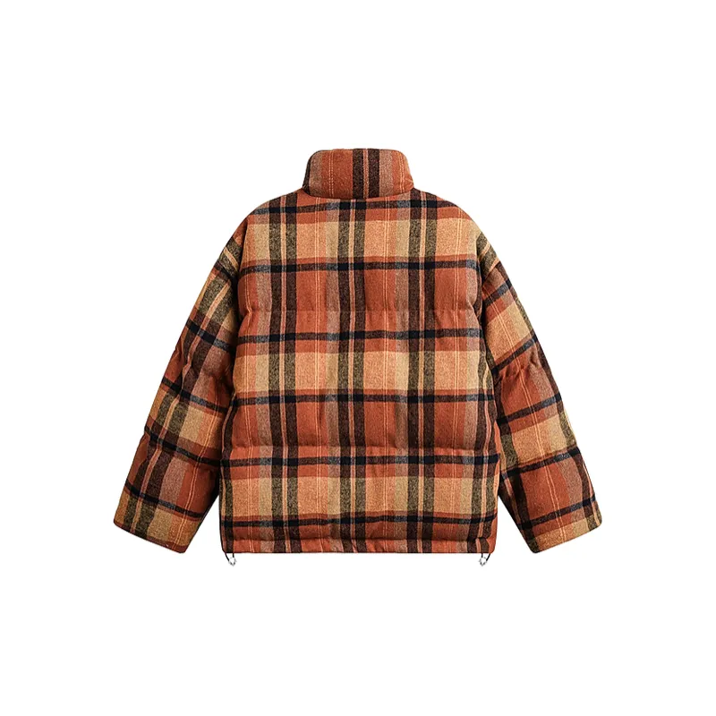 Plaid Loose Quilted Jacket-1