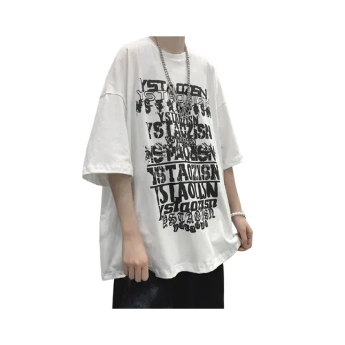 Fashionable High Street Hip-hop Half-sleeved Loose T-shirt