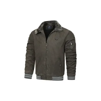 Simple Loose Blended Synthetic Fabrics Jacket