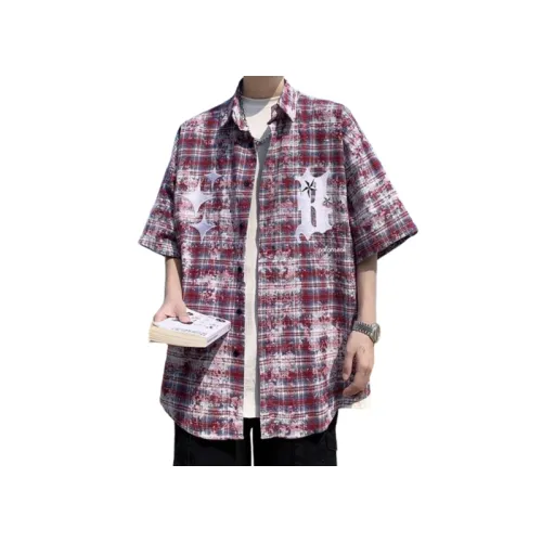 Trendy Fashionable Plaid Short-Sleeved Jacket