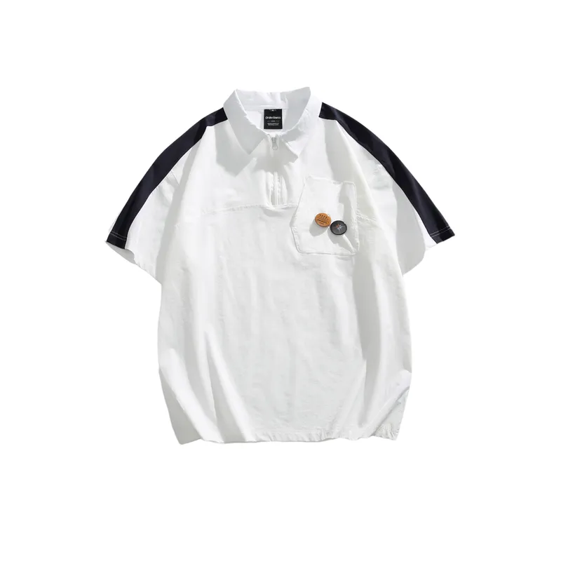 Loose Retro Polo Shirt-0