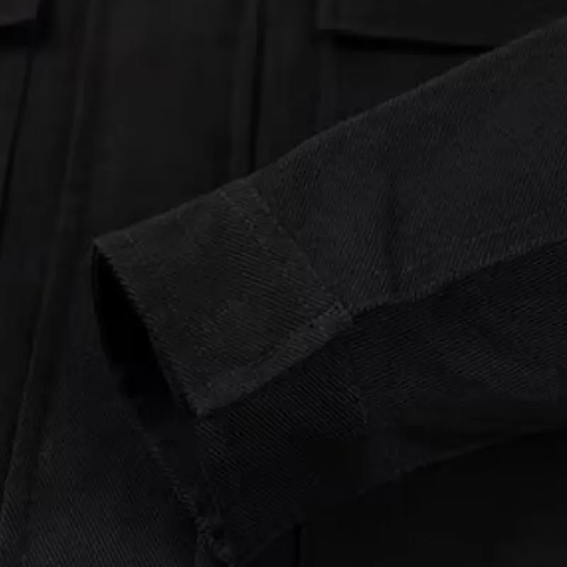 Casual Loose Cotton Blended Fabric Jacket-5