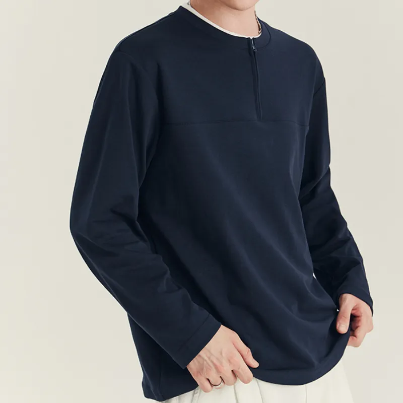 Fashionable Loose Cotton Blended Fabric T Shirt-7