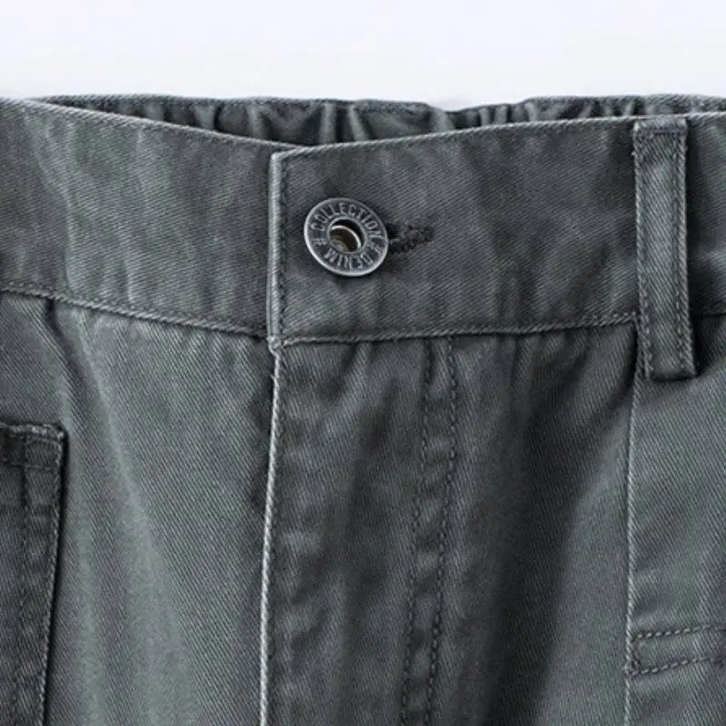 Basics Plain Cotton Cargo Pants-6