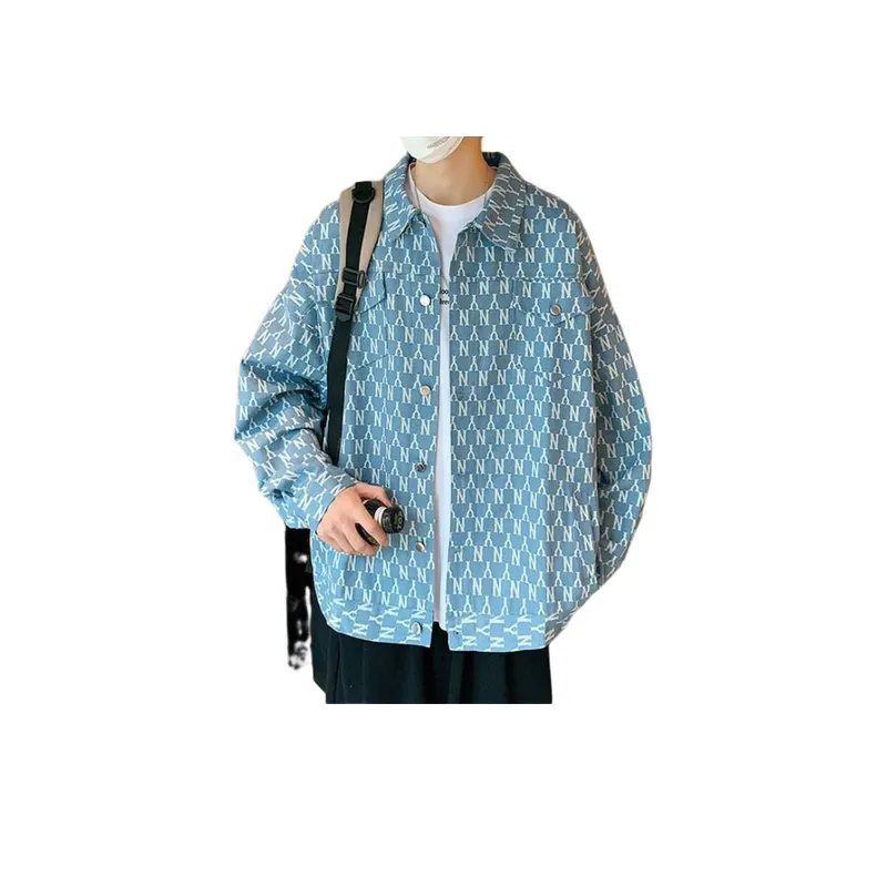 Full Print Denim Jacket-0