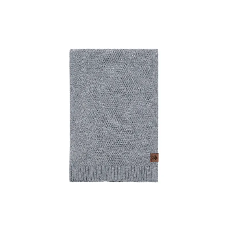 Retro Plain Knit Scarf-5