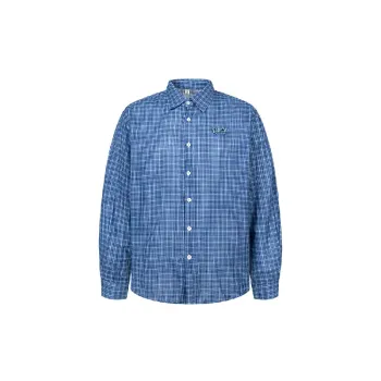 Fashion Embroidered Cotton Blended Fabric Shirt